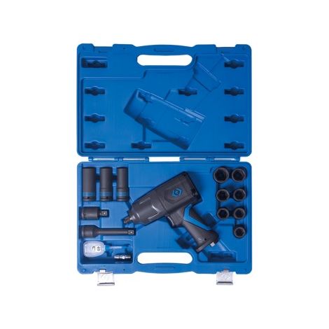 KING TONY - Coffret clé à chocs, douilles et accessoires 1/2" - 15 pièces