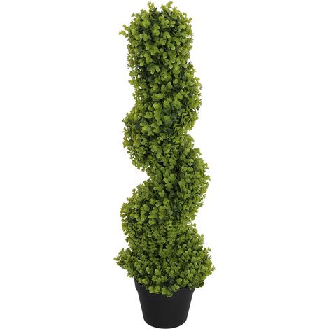Eucalyptus Spirale Finta 90 cm avec Pot, Vert