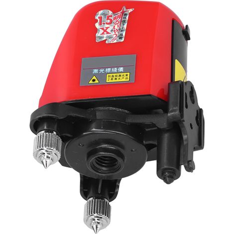 Laser de ligne portable AK435 avec 2 lignes et 1 point, autonivelant, faisceau rouge, outil de mesure (1/5)
