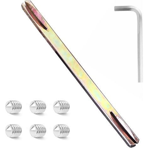 8 mm x 120 mm Vierkant-Türgriffschaft für Türgriffe und Türbeschläge, mit 6 M6-Innensechskantschrauben und 1 Schlüssel (1/4)