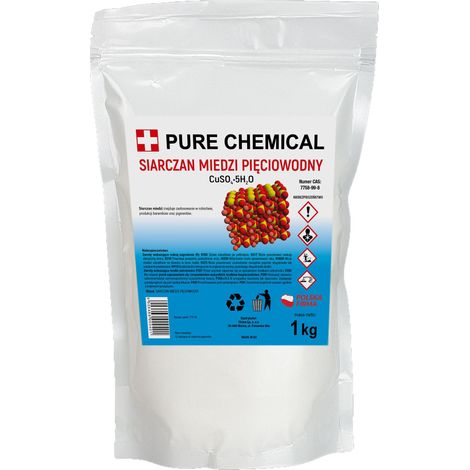 Sulfato de cobre pentahidratado - 1 kg - Fitosanitario - Potente antifúngico