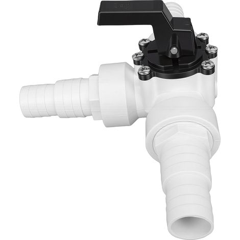 Adaptateur de tuyau de piscine à 3 voies avec vanne de dérivation, compatible avec le tuyau Zodiac PVC G1 1/2 femelle (kit de conversion). (1/5)