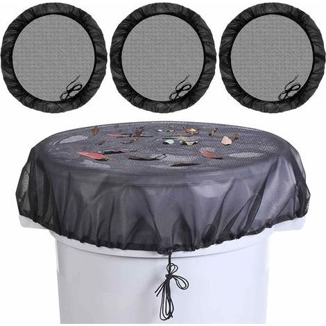 4 pièces de collecte d'eau de pluie, réservoir d'eau de pluie 95 cm, filet pour réservoir d'eau de pluie de jardin, toitures en maille pour barils de pluie (1/5)