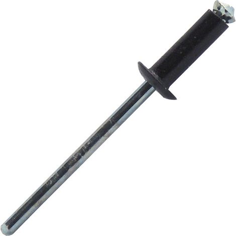 250 rivets aveugles éclatés alu/acier noir TP, D. 4 x 12 mm - PBD4012 - Scell-it (1/4)