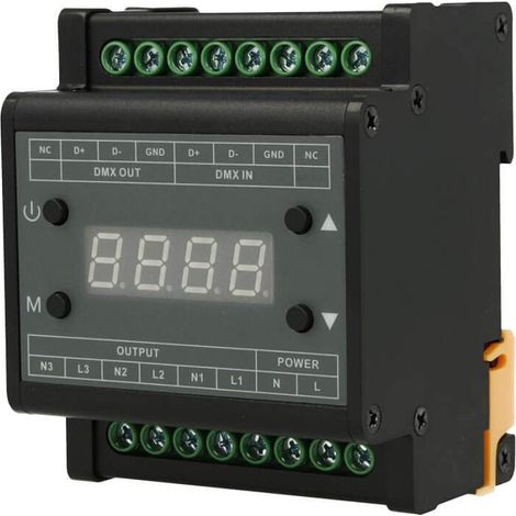 Centralina DMX Led Triac Dimmer 220V 3 Canali Controlla Trasformatore Triac Dimmerabile Con Segnale DMX (1/3)