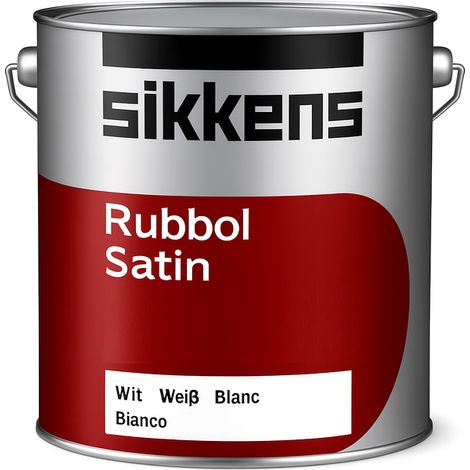 Sikkens – Peinture laque bois satin haut rendement 2,5L – Finition premium pour menuiseries – Couleur blanche – Lessivable et entretien facile