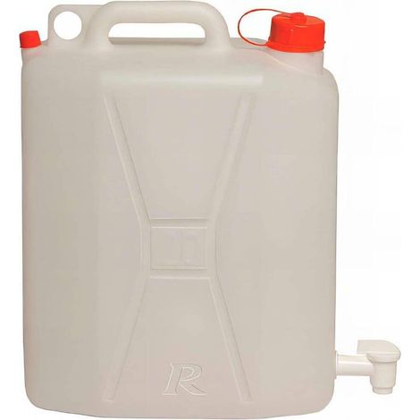 Jerrican Alimentaire 20L avec Robinet - Pratique et Durable - Idéal pour Stockage de Liquides - D-Work