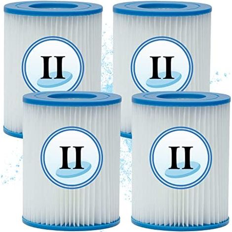 Filterkartusche Typ II, für Bestway 58094 - Filterkartusche für Poolfilter, Ersatzfilter für Bestway Typ II, für Bestway 58383 - Filterkartusche Typ II (4 Stück) (1/5)