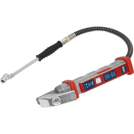 Sealey Tyre Inflator 0.5m Hose with Twin Push-On Connector SA371