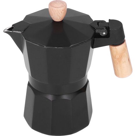 Achteckige Druckkaffeemaschine für 6 Tassen – ideal für Camping, Zuhause und Büro (1/5)