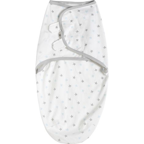 2 gigoteuses d'emmaillotage, coton doux, 65x51 cm, pour bébés 0-3 mois (1/5)