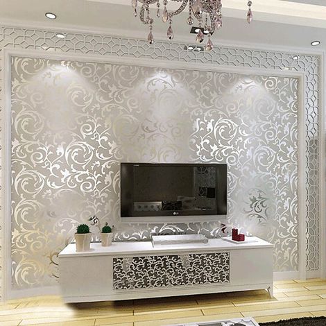 Modern Decorative Pattern Wallpaper for Living Room Bedroom (1/5)
