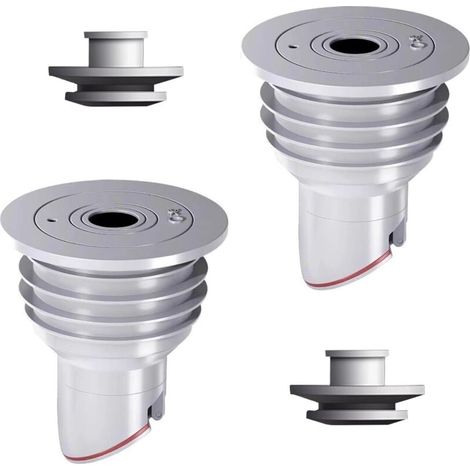 2 juntas para tuberías de lavadora, color gris, antiolor, para desagüe de lavadora, anillo de sellado para tuberías de alcantarillado de cocina (35-40 mm) (1/4)