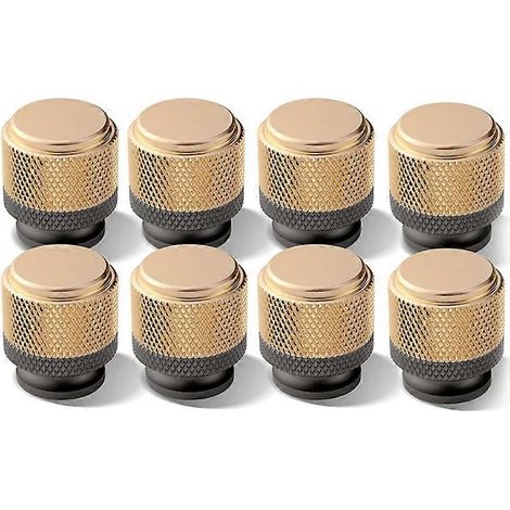 Lot de 8 boutons de porte moletés pour meubles, tiroirs de cuisine, poignées décoratives (1/5)
