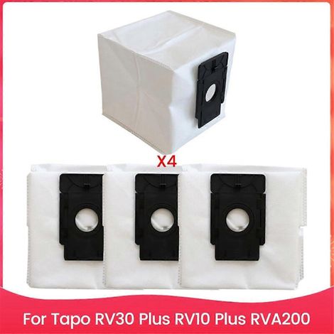 Aspirateur robot Tapo RV30 Plus/RV10 Plus/RVA200 - Sacs à poussière de rechange grande capacité et haute efficacité de collecte de poussière (1/5)