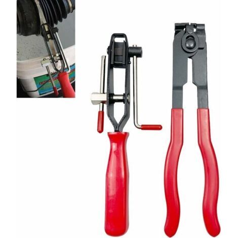 Pince à collier homocinétique en acier embouti – Poignée antidérapante – Mécanisme de coupe rapide – Pour colliers de serrage carburant et refroidissement (1/5)