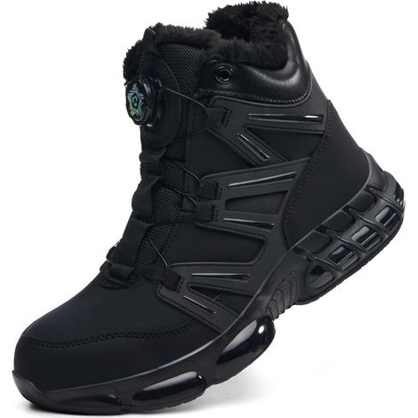 Chaussures de Sécurité d'Hiver Montantes et Légères pour Homme et Femme - Bottines de Travail Chaudes et Isolantes (1/5)