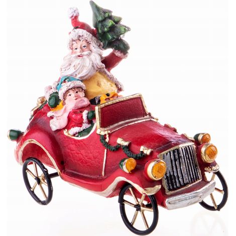 Sculpture du Père Noël - Décoration rétro (1/2)