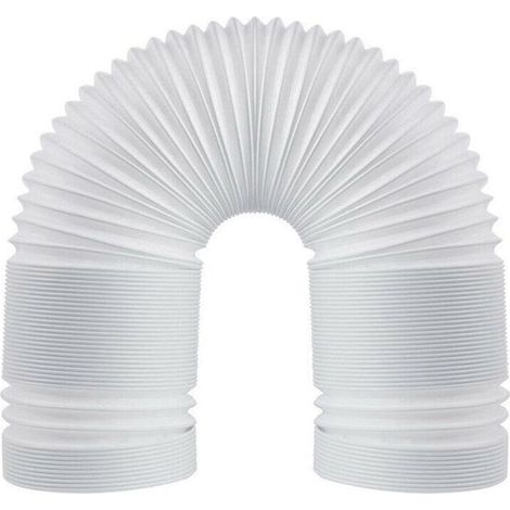 Tuyau d'échappement flexible en PVC, 130 mm (5 pouces) universel avec longueur 3 m, pour climatiseur, hotte aspirante, sèche-linge. (1/5)