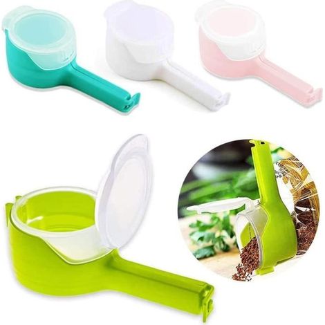 Clip d'Étanchéité Alimentaire - Non spécifié - 4pcs - Matériau PP - Couleurs variées - Pratique pour la cuisine (1/4)