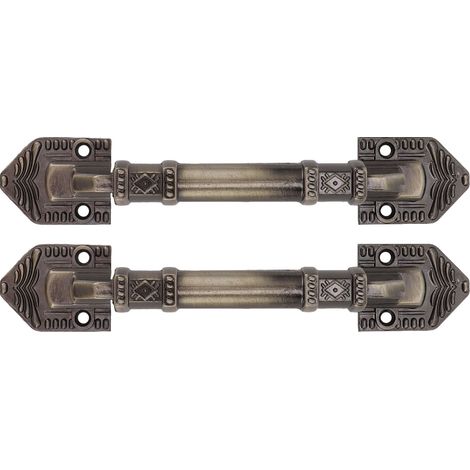 Poignées de porte de grange vintage, couleur bronze, installation facile, boutons de tiroir vintage avec vis pour l'intérieur des tiroirs, garage (1/5)