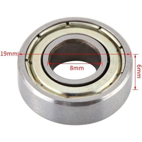 10 Pièces Mini Roulements à Billes 698ZZ 8x19x6mm Résistants à la Chaleur Acier Blindé Multi Usage (1/4)
