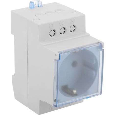 BeMatik - Base de rail modulaire bouchon 16A DIN (1/5)