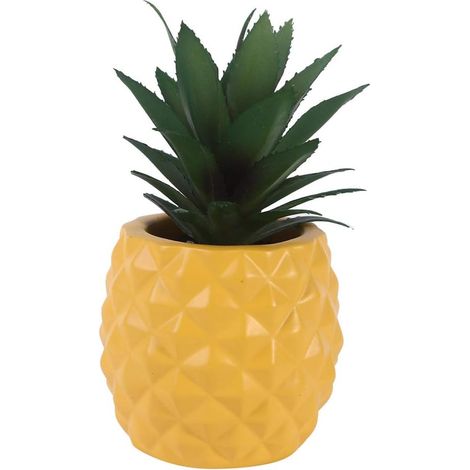 Statues et autres décorations Succulentes artificielles imitation ananas salon salle à manger bureau cave à vin salle de bain décoration de la maison jaune 817cm 1 pièce (1/2)