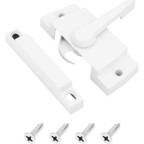 Verrou de châssis en alliage de zinc 60 x 53 x 25 mm pour fenêtres à suspension simple et double droite (1/5)