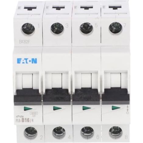 Interruptor automático 4P B 16A 6kA CA PL6-B16/4 166494