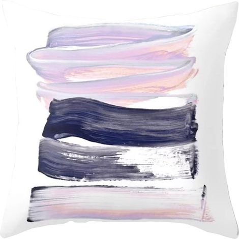 Taie d'oreiller - Imprimé géométrique - 100 % coton doux - Décor salon chambre - Lot de 2 (1/3)