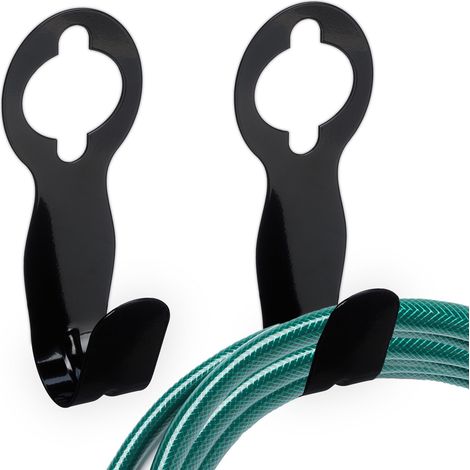 Schwarzer schlauchhalter 2er set 88311