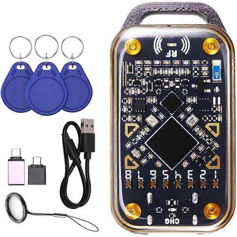 Chameleon Ultra RFID-Chip-Lesegerät, Smartcard-Emulator, NFC-Duplikator, 125K/13,56M ID-Smartcard-Decoder + 3XCUID-Schlüsselanhänger (1/5)