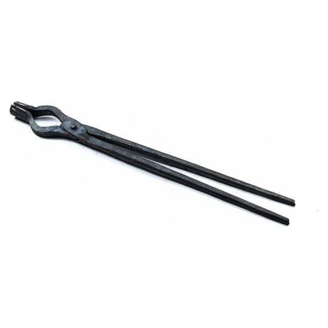 Pince de forge Tenailles de forge Pince à bouche ronde pour la fabrication de couteaux à enclume Pince de forge 460 mm pour l'ingénieur Forgeron Forge