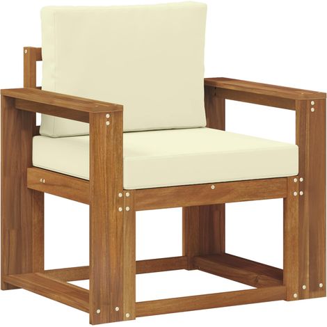 Maison Exclusive - Outdoor-Sofa Massives Akazienholz und Polyeste