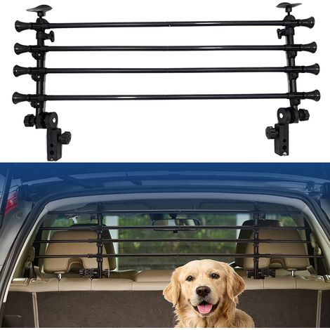 Grille de voiture pour chien - Réglable - Hauteur 32-53 cm / Largeur 82-140 cm - pour chien (1/5)