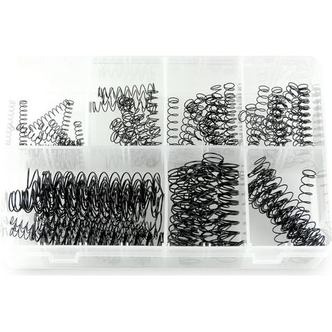 Oc-Pro – Assortiment de 120 ressorts de compression – 8 dimensions disponibles – Pour mécanismes de porte et meubles – Compatible avec divers projets