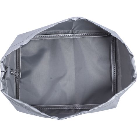 Housse de protection extérieure pour friteuse en tissu Oxford 420D (20 x 15 x 8 cm), couleur argent. (1/5)