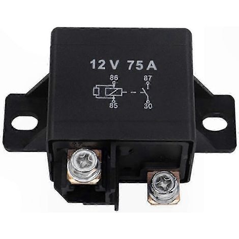 Relais électrique 12V 75A haute performance pour systèmes électriques automobiles durables, contact robuste, commutation fiable, usage intensif (1/5)