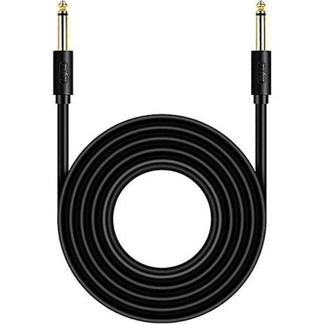 (Pow yeah) Cavo jack mono da 6,35 mm per chitarra con spina jack / cavo per strumenti / cavo patch (1/4)