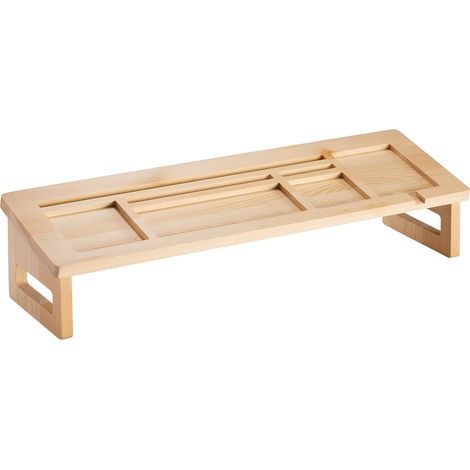 Organisateur de bureau ALCUDIA en pin coloris naturel (1/4)
