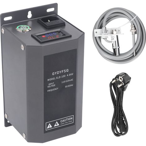 Pistolet à air ionisant rapide anti-statique buse et affichage LED générateur haute tension 4.6KV prise EU 220V (1/5)