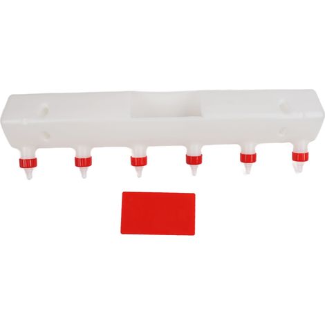 Agneau biberon 6 tétines 9L PP silicone seau alimentation lait bétail outil pour porcelet chiot chevreau veau ferme (1/5)