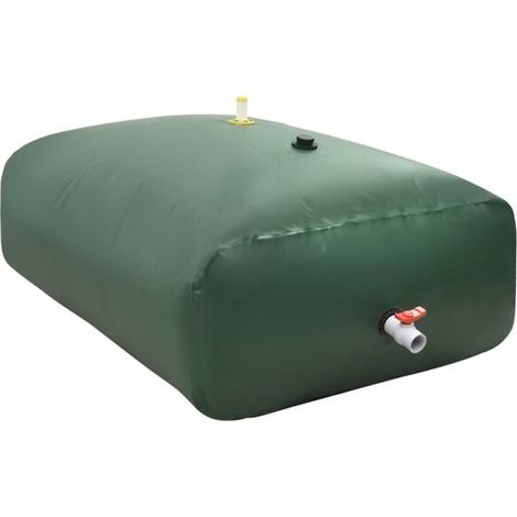 Serbatoio d'acqua pieghevole con rubinetto, 2100 L, in PVC (1/5)
