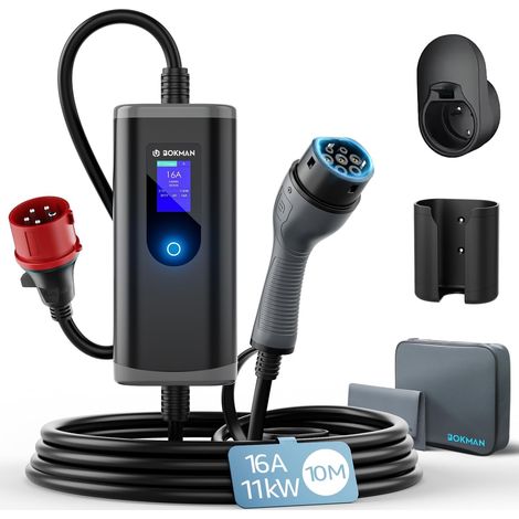 Chargeur Voiture Electrique- 11kW Cable Recharge Voiture Electrique