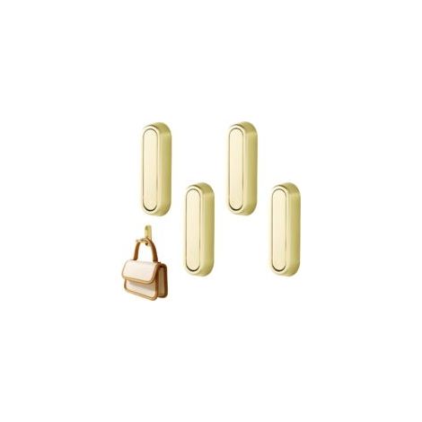 Set di 4 ganci da parete, gancio portasciugamani, gancio da bagno, appendiabiti, gancio per ingresso, ganci di fissaggio per cucina - Crezuo