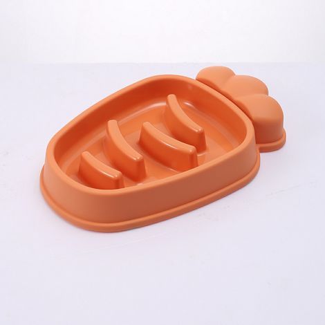 Comedero para perros, comedero de silicona antiahogo para perros, comedero (naranja) (1/5)