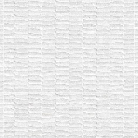 Carrelage effet Pierre 3D Blanc Perle 100x33,3x0,98 cm Luzerio - Mur intérieur (vendu par carton de 1,67 m²) - RO'MA CARRELAGE