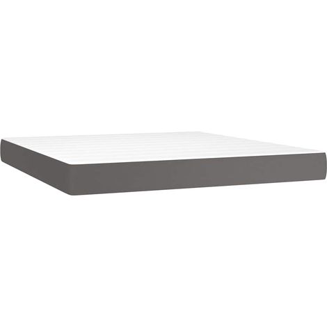 Maison Exclusive - Materasso a Molle Insacchettate Rigidità Media Grigio 160x200x20 cm in Similpelle (1/5)