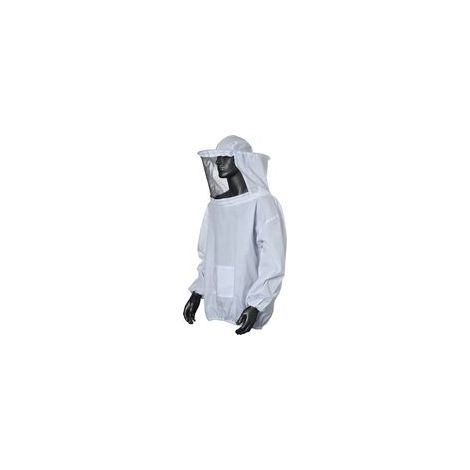 Combinaison d'apiculture professionnelle avec fermeture éclair, avec voile d'escrime,combinaison de protection contre les piqûres d'abeilles,équipement anti-guêpes,taille unique
